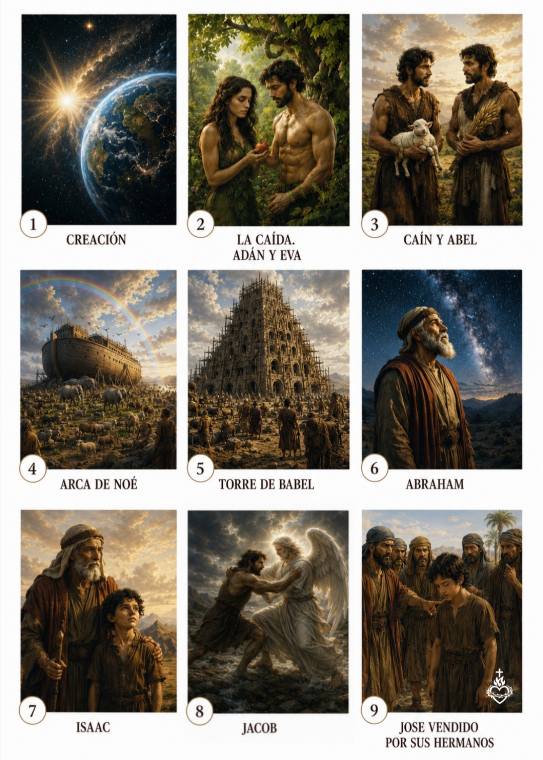 Muestra de láminas digitales de Cartas al corazón